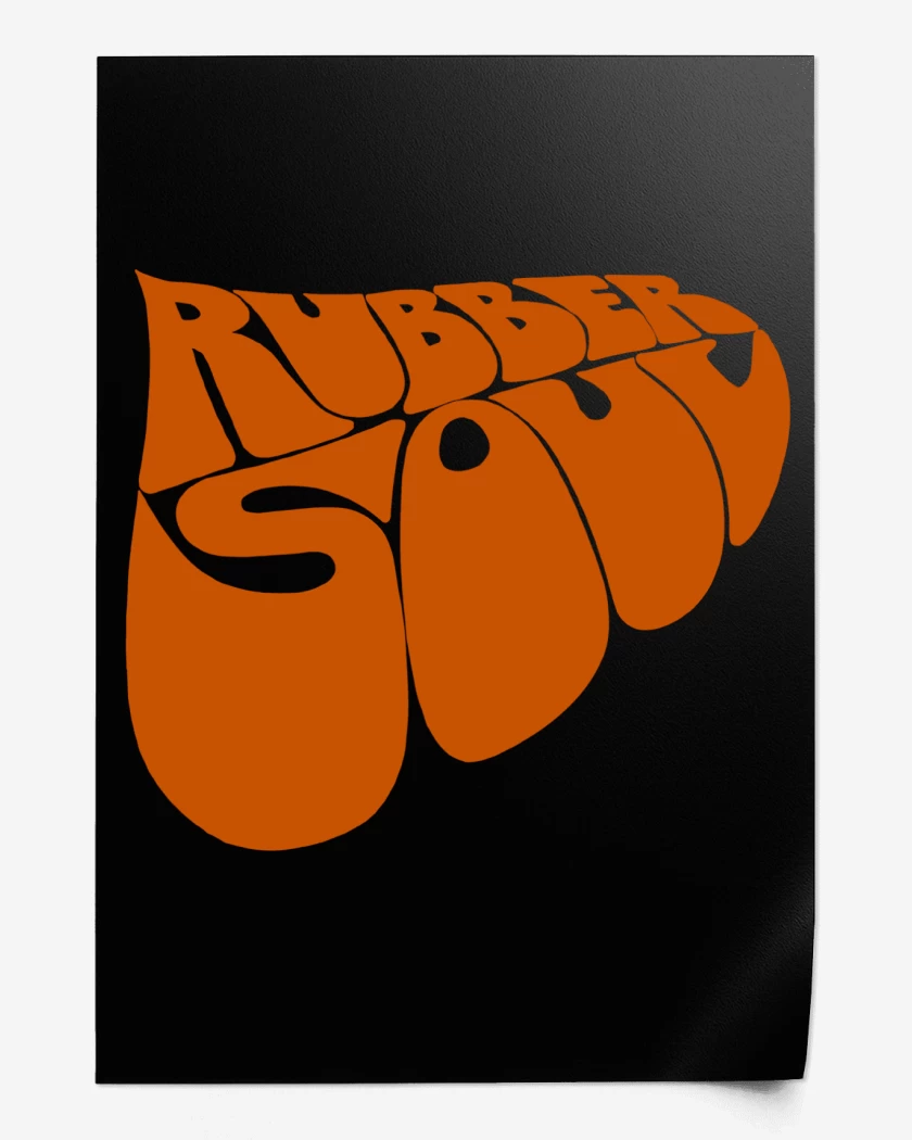 Print The Beatles Rubber Soul Logo