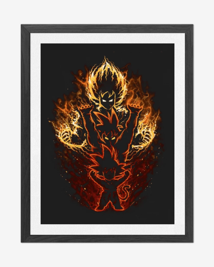 Cuadro decorativo Negro de Gokus