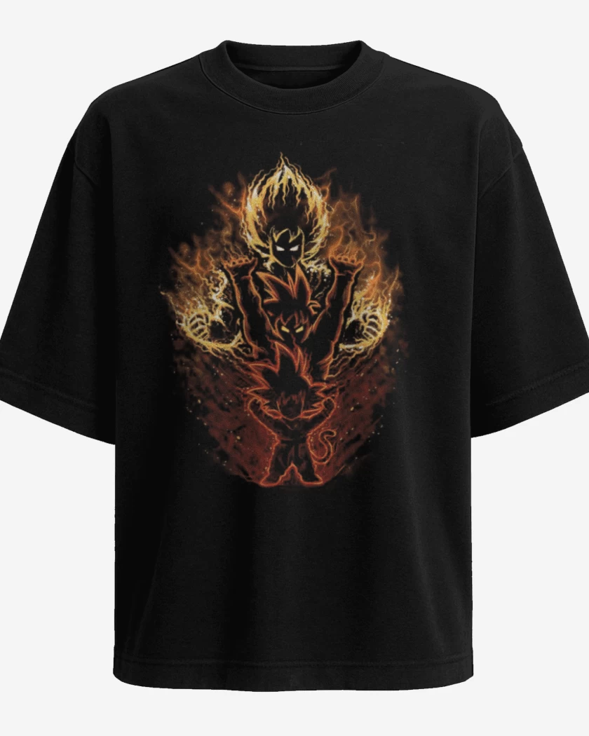Polera Oversize Negro de Gokus
