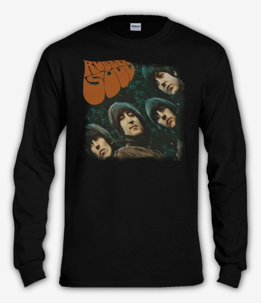 Polera manga larga The Beatles Rubber Soul v1