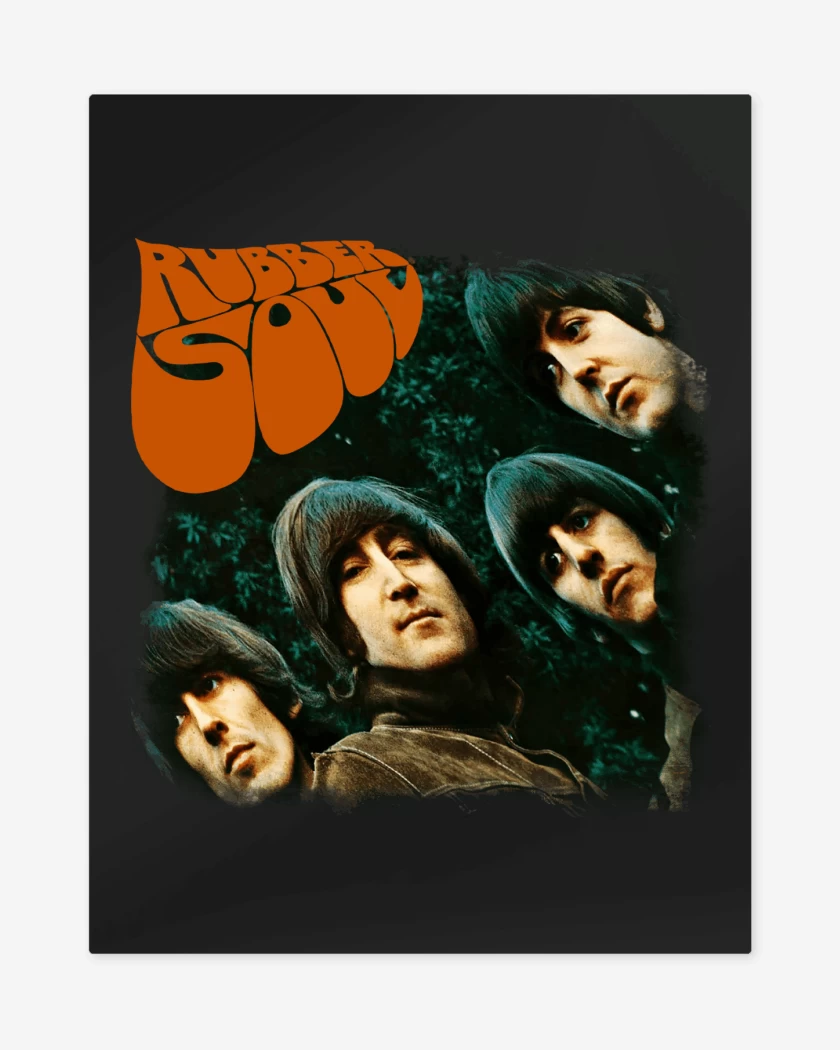 Print metalico The Beatles Rubber Soul v1