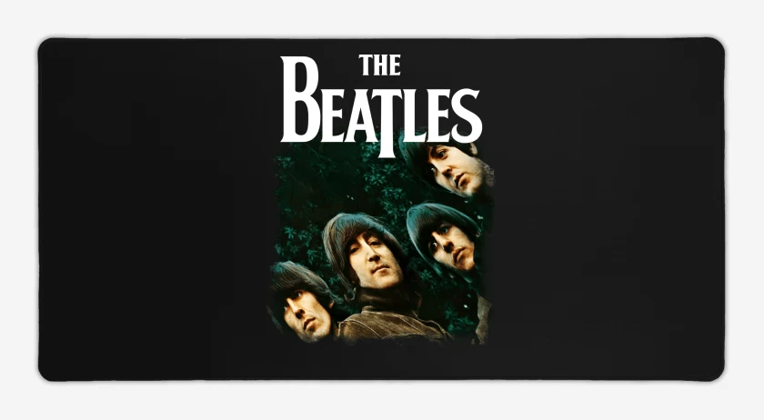 Mouse pad Gamer Negro de The Beatles Rubber
