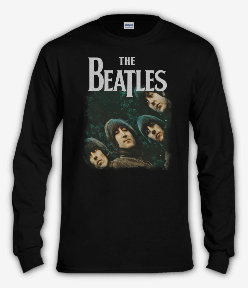Polera manga larga Negro de The Beatles Rubber