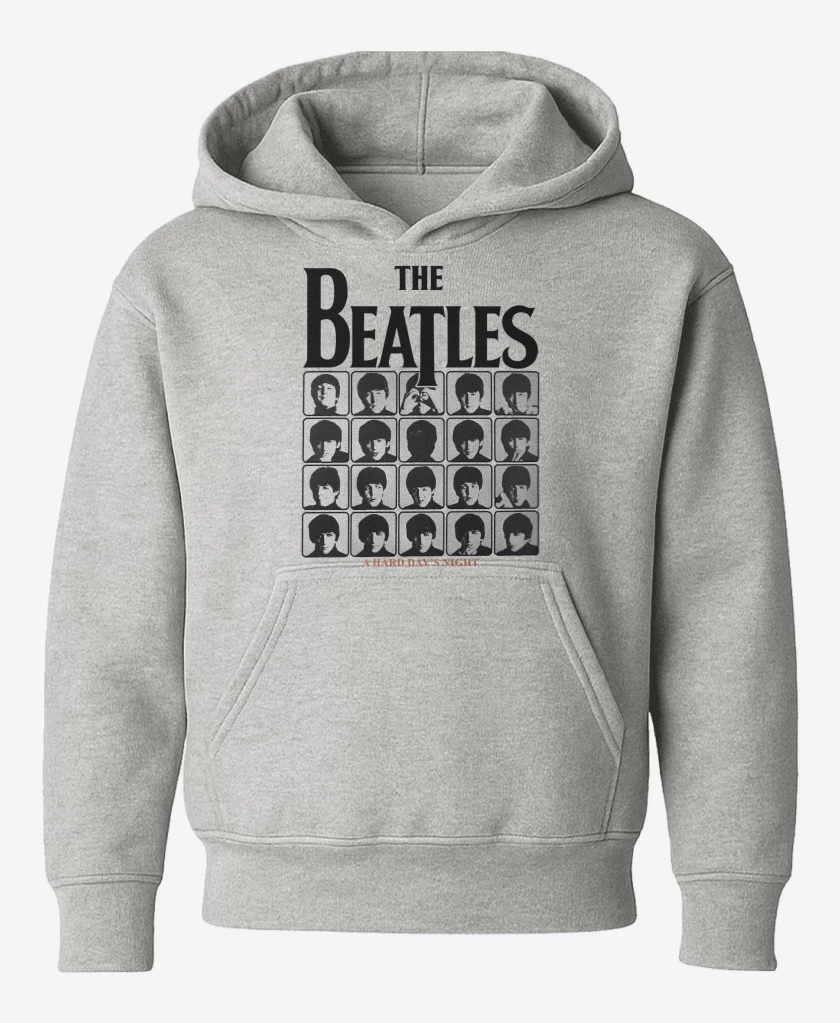 Poleron de niño Gris Melange de The Beatles A Hard Days Night B