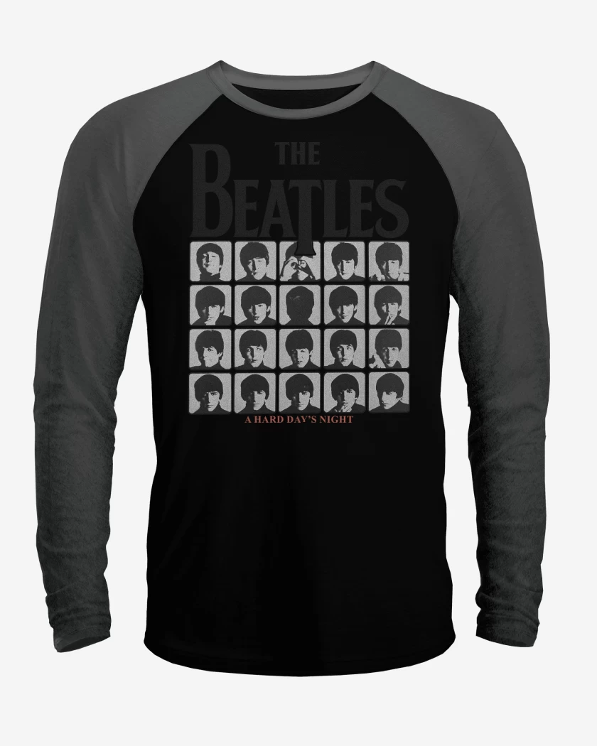 Polera Raglan The Beatles A Hard Days Night B