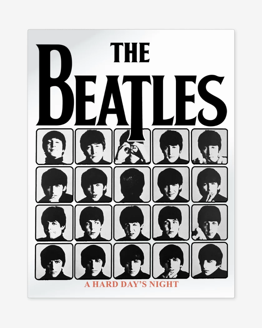 Print metalico The Beatles A Hard Days Night B
