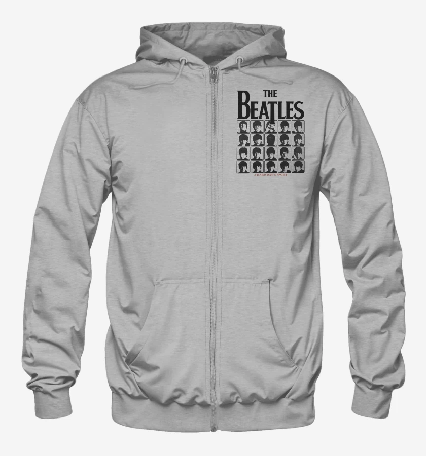 Poleron Canguro con cierre The Beatles A Hard Days Night B