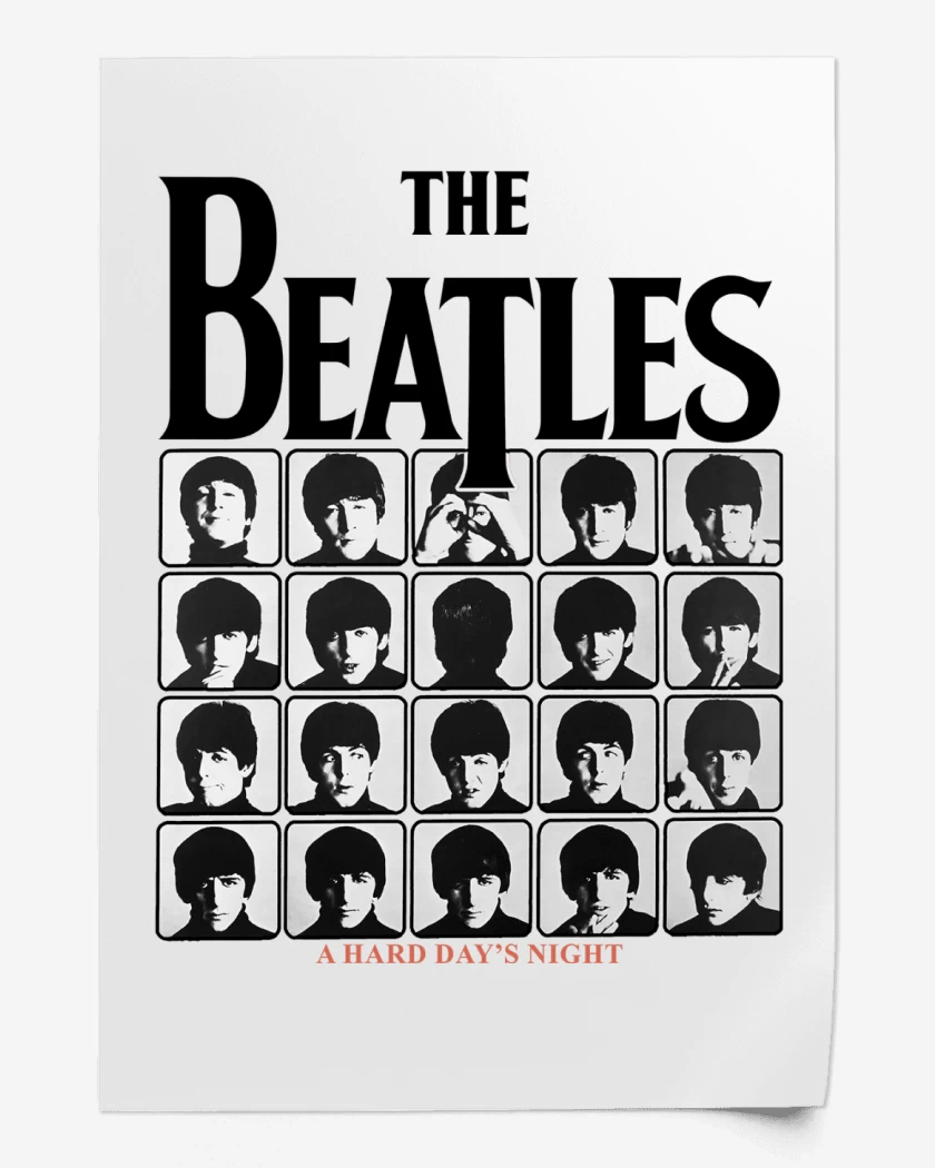 Print The Beatles A Hard Days Night B