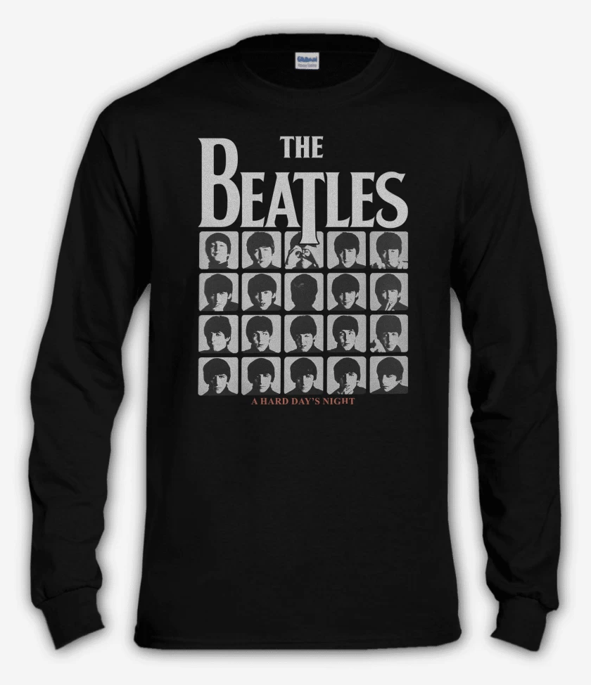 Polera manga larga The Beatles A Hard Days Night
