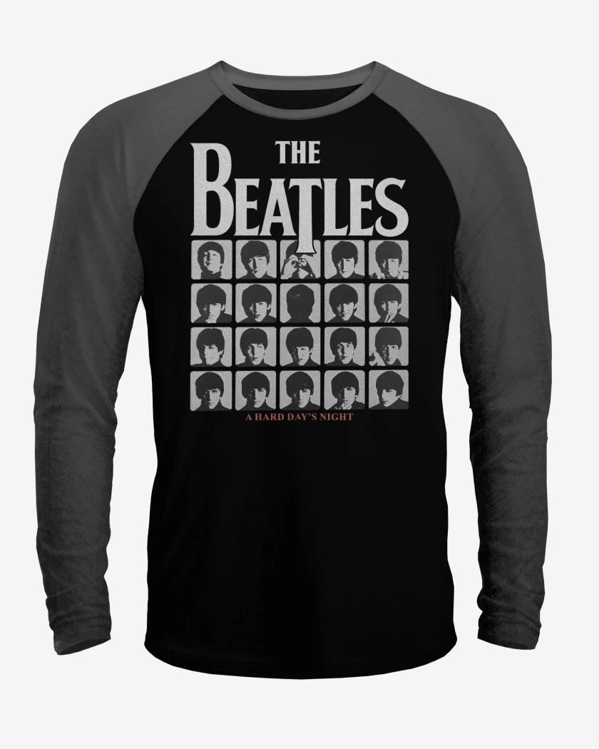 Polera Raglan The Beatles A Hard Days Night