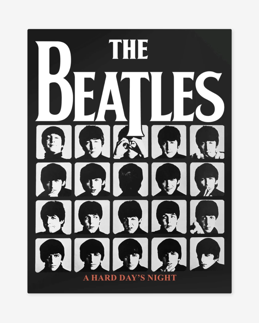 Print metalico The Beatles A Hard Days Night