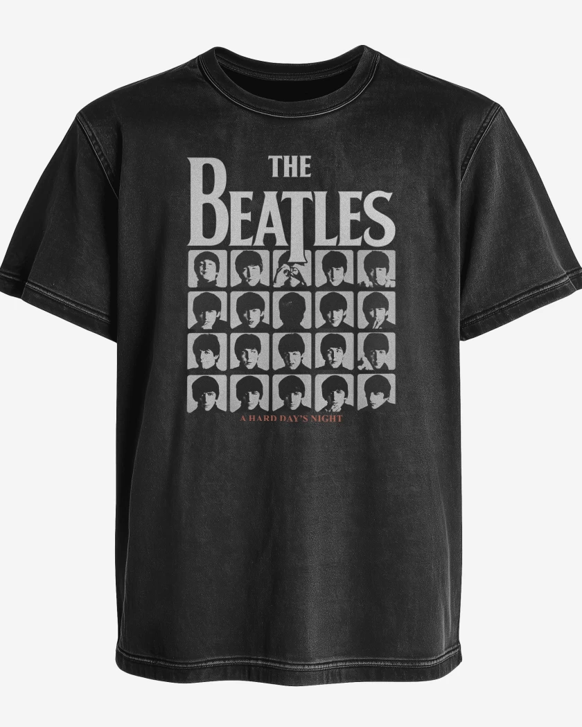 Polera desgastada The Beatles A Hard Days Night