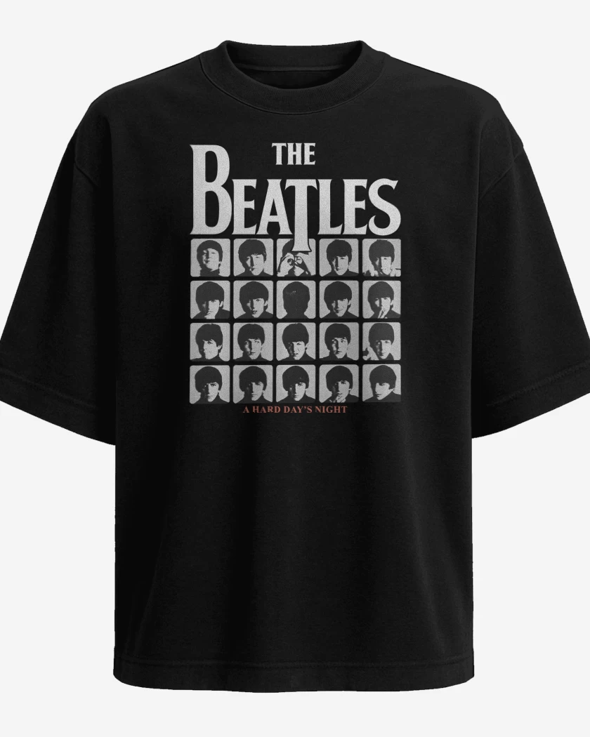 Polera Oversize The Beatles A Hard Days Night