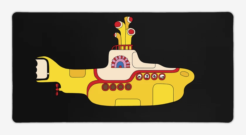 Mouse pad Gamer The Beatles Submarino Amarillo