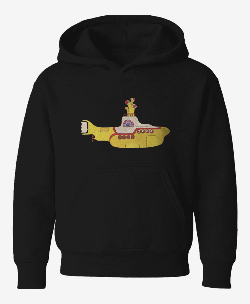 Poleron de niño Negro de The Beatles Submarino Amarillo