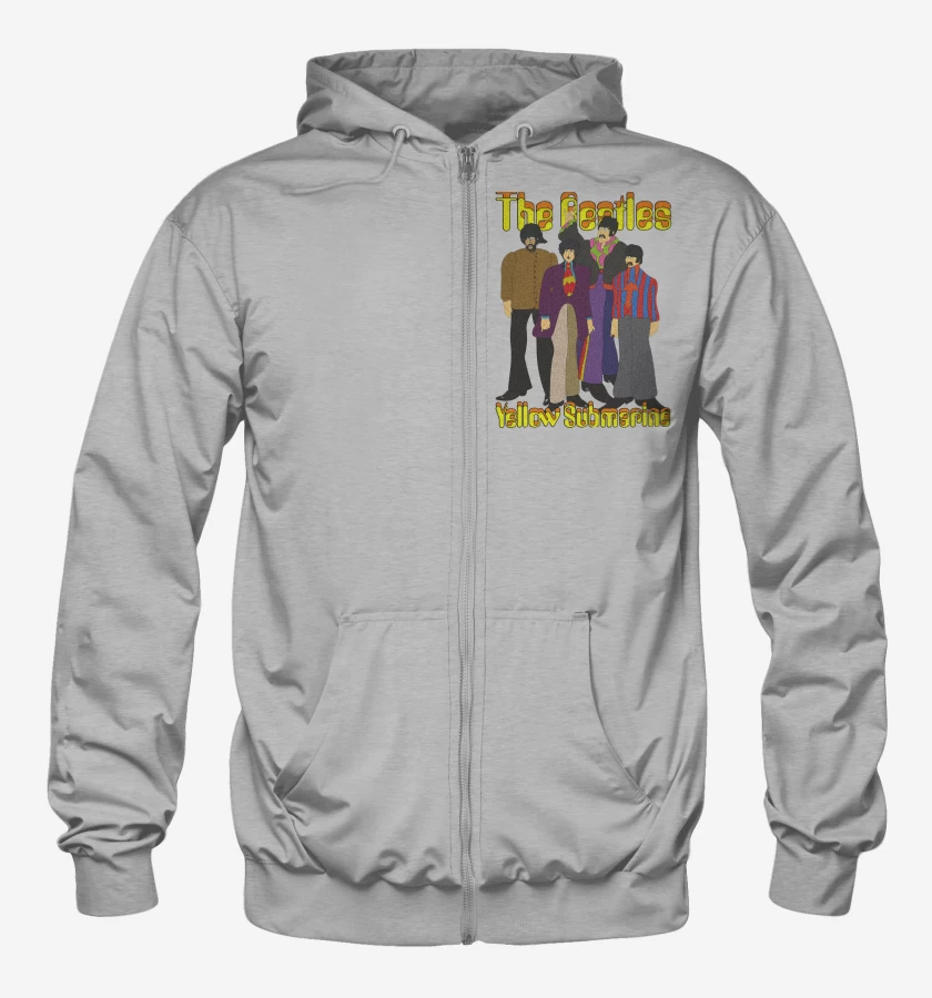 Poleron Canguro con cierre The Beatles Yellow Submarine