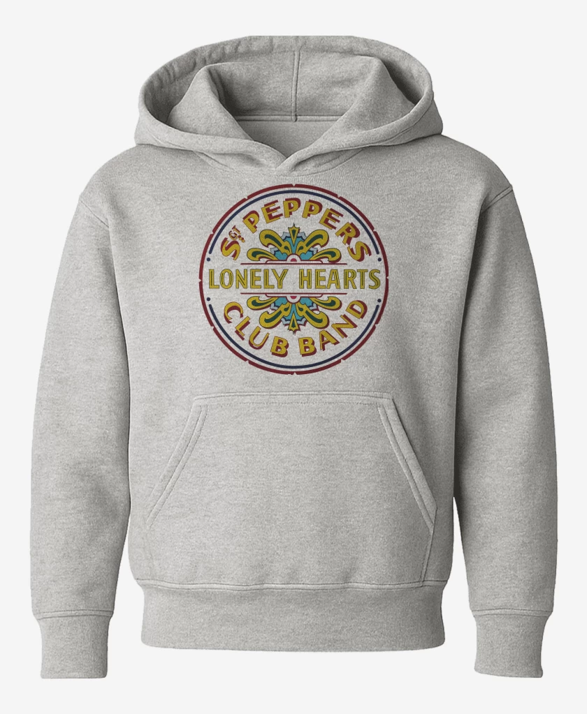 Poleron de niño Gris Melange de The Beatles St Peppers