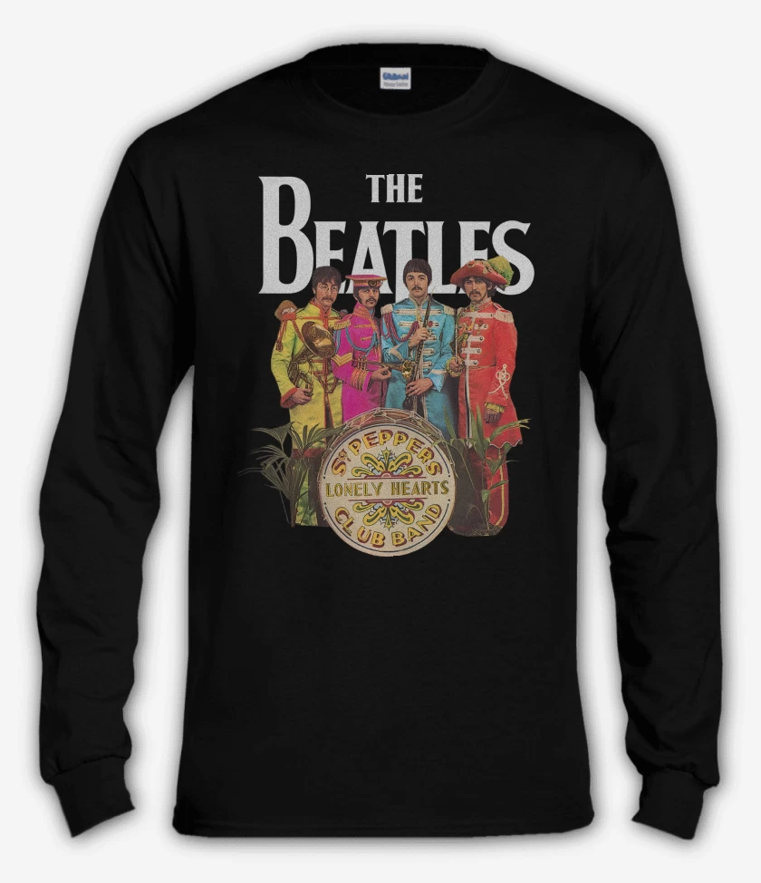 Polera manga larga The Beatles Lonely Hearts Club 