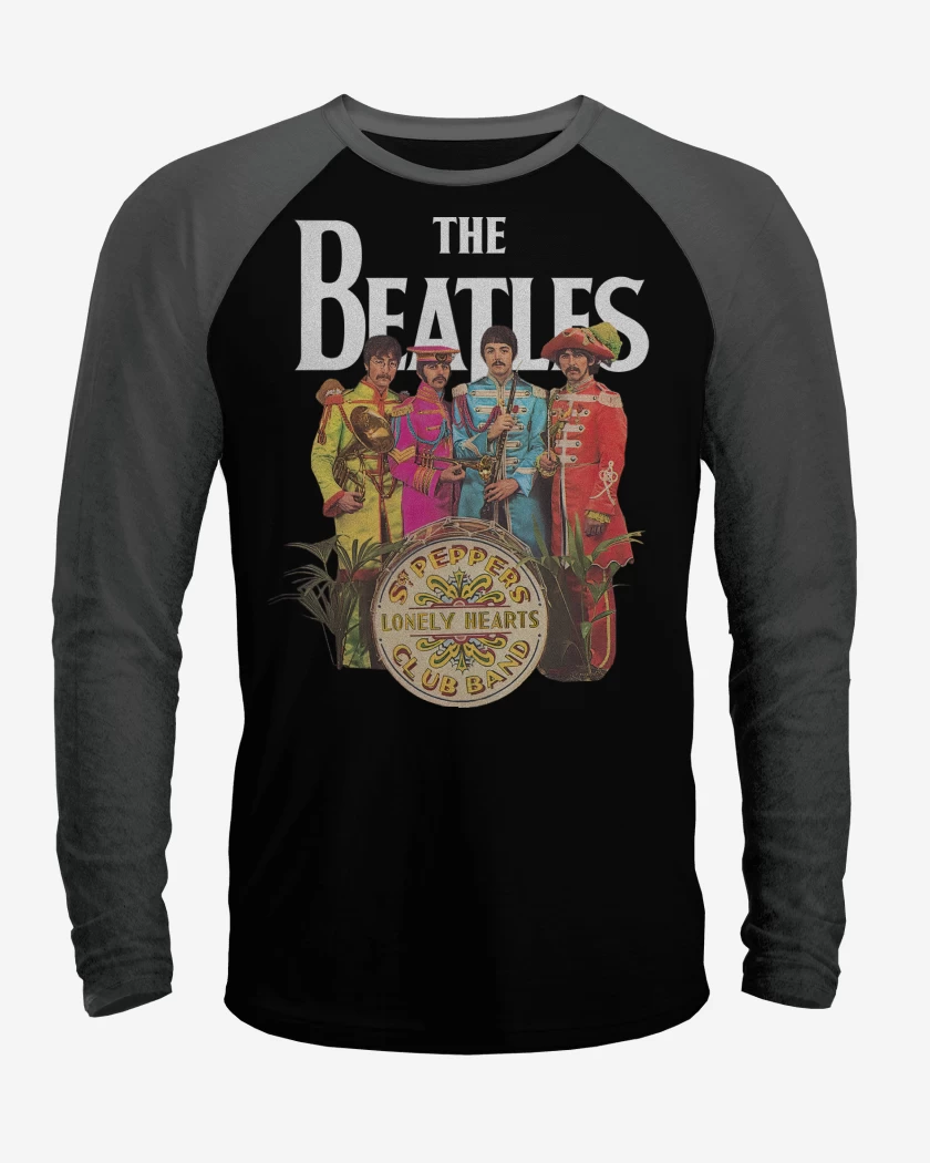Polera Raglan The Beatles Lonely Hearts Club 