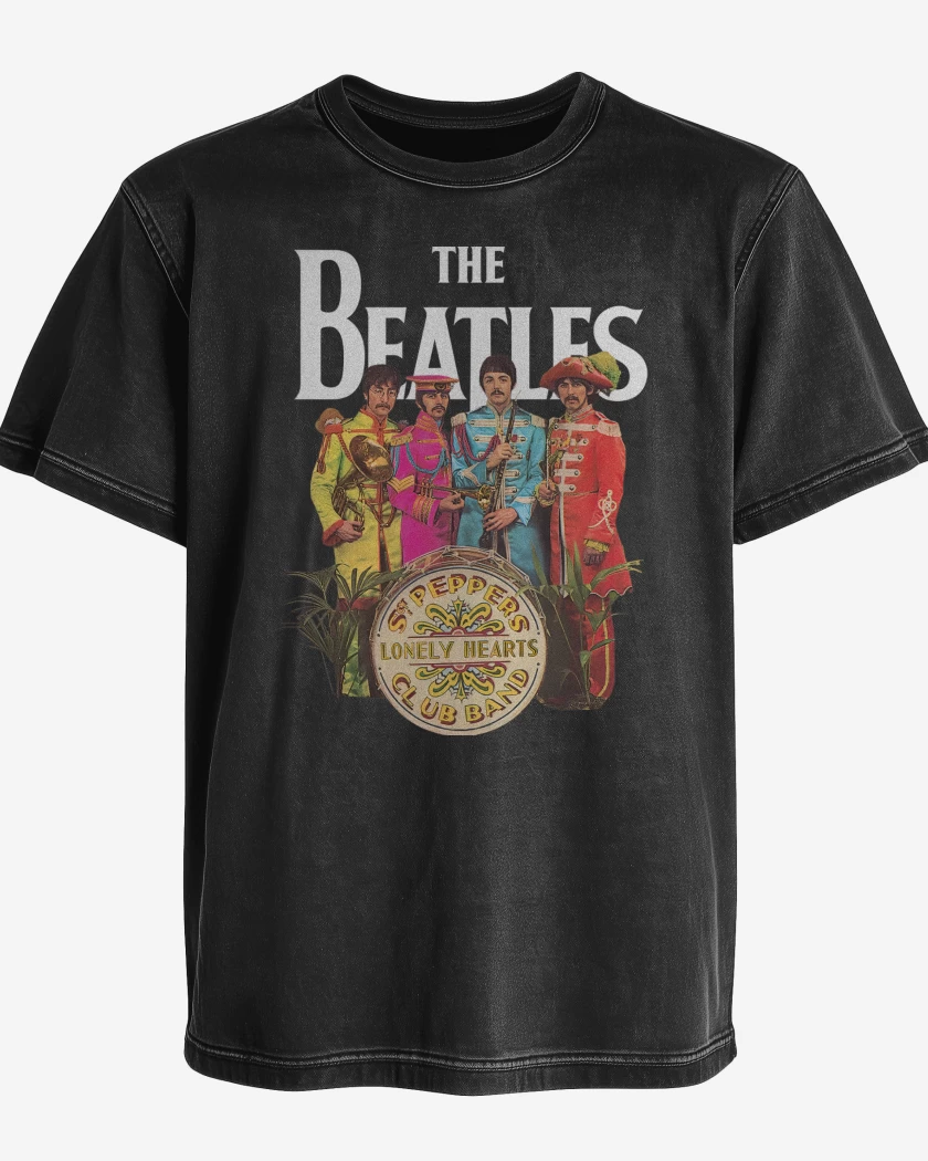 Polera desgastada The Beatles Lonely Hearts Club 
