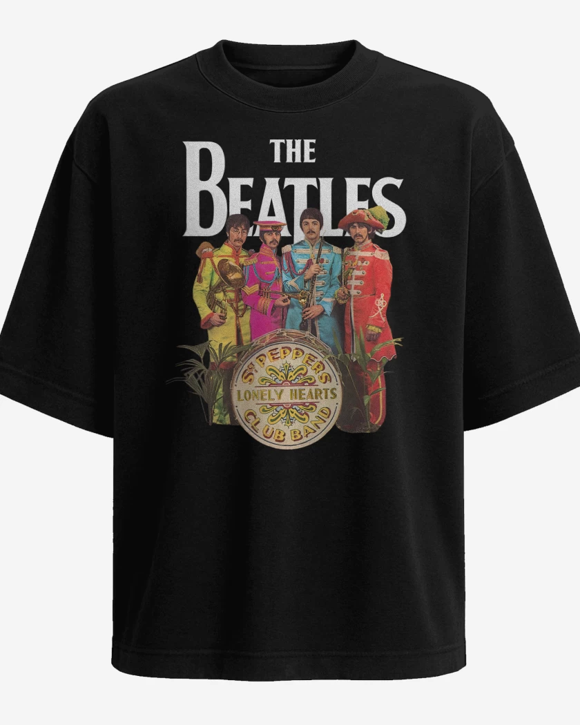 Polera Oversize The Beatles Lonely Hearts Club 