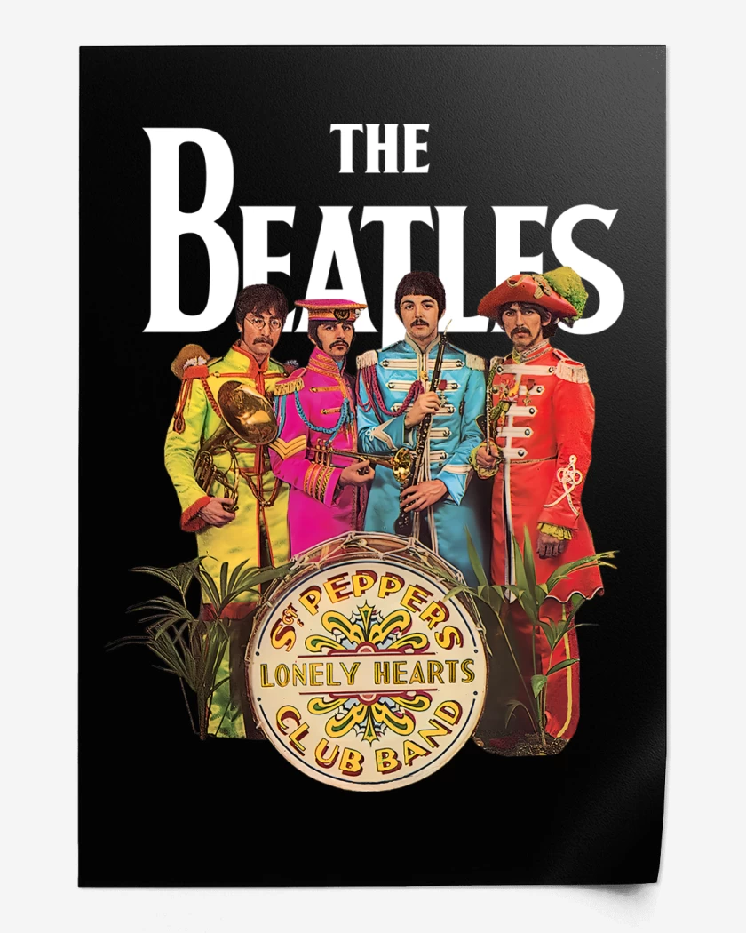 Print The Beatles Lonely Hearts Club 
