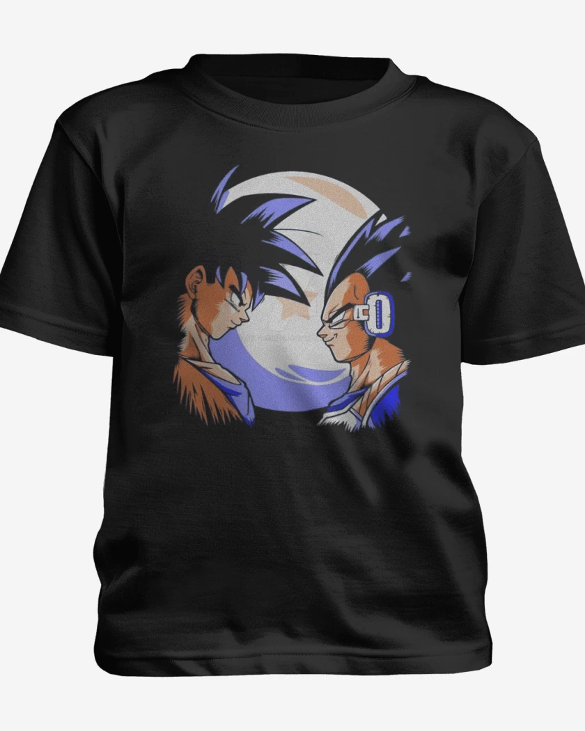 Polera de niño Negro de Goku vs Vegeta