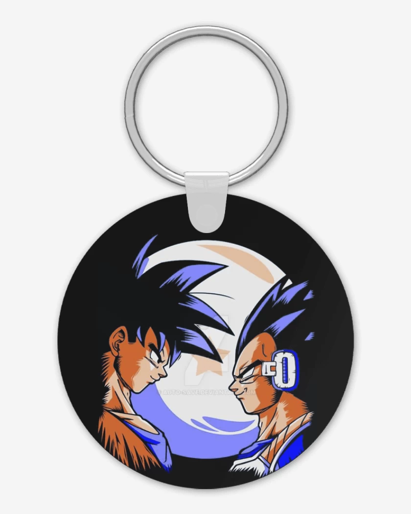 Llavero Negro de Goku vs Vegeta