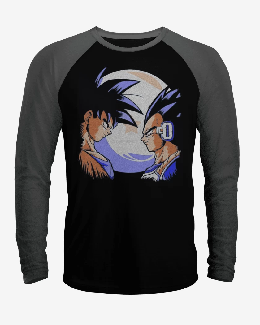 Polera Raglan Goku vs Vegeta