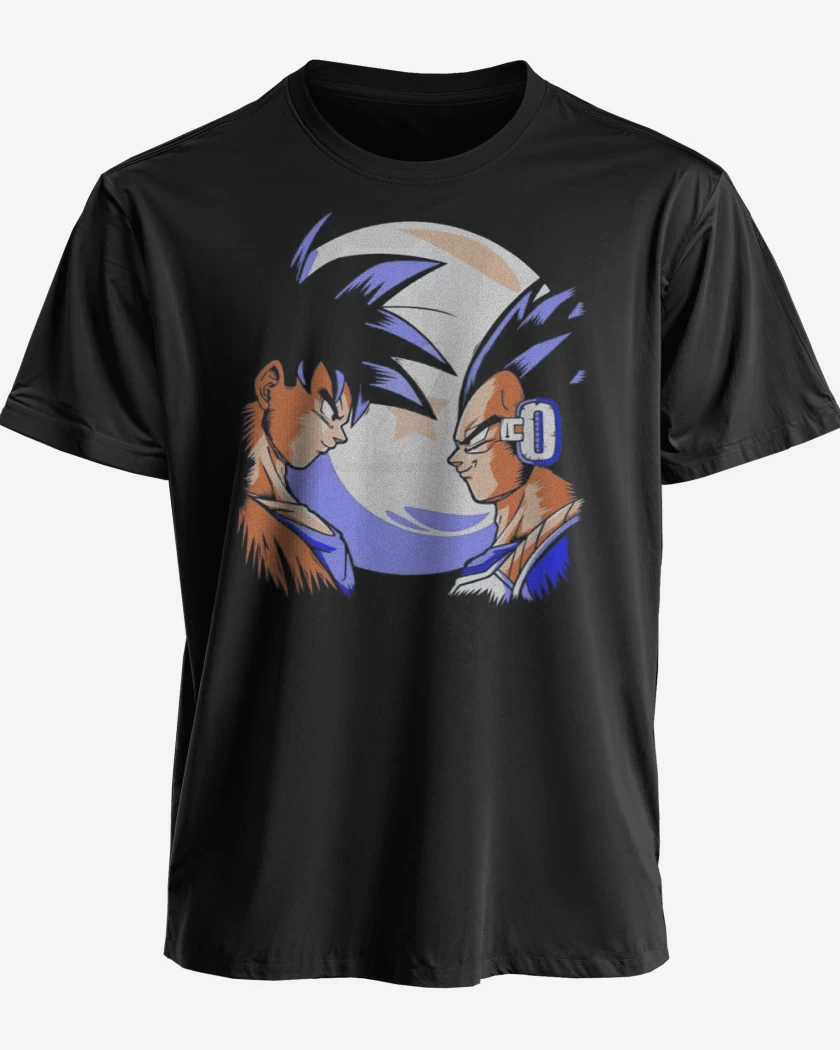 Polera premium Negro de Goku vs Vegeta