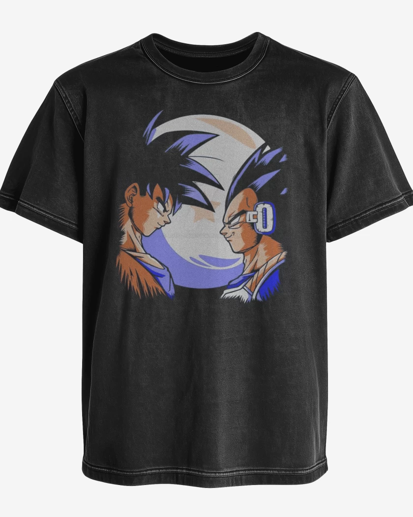 Polera desgastada Goku vs Vegeta