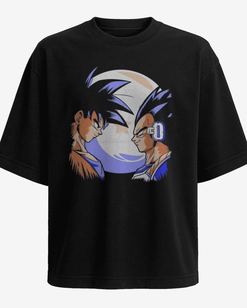 Polera Oversize Goku vs Vegeta