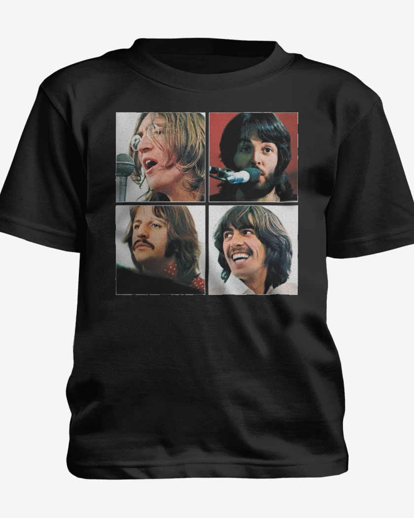 Polera de niño Negro de The Beatles Band