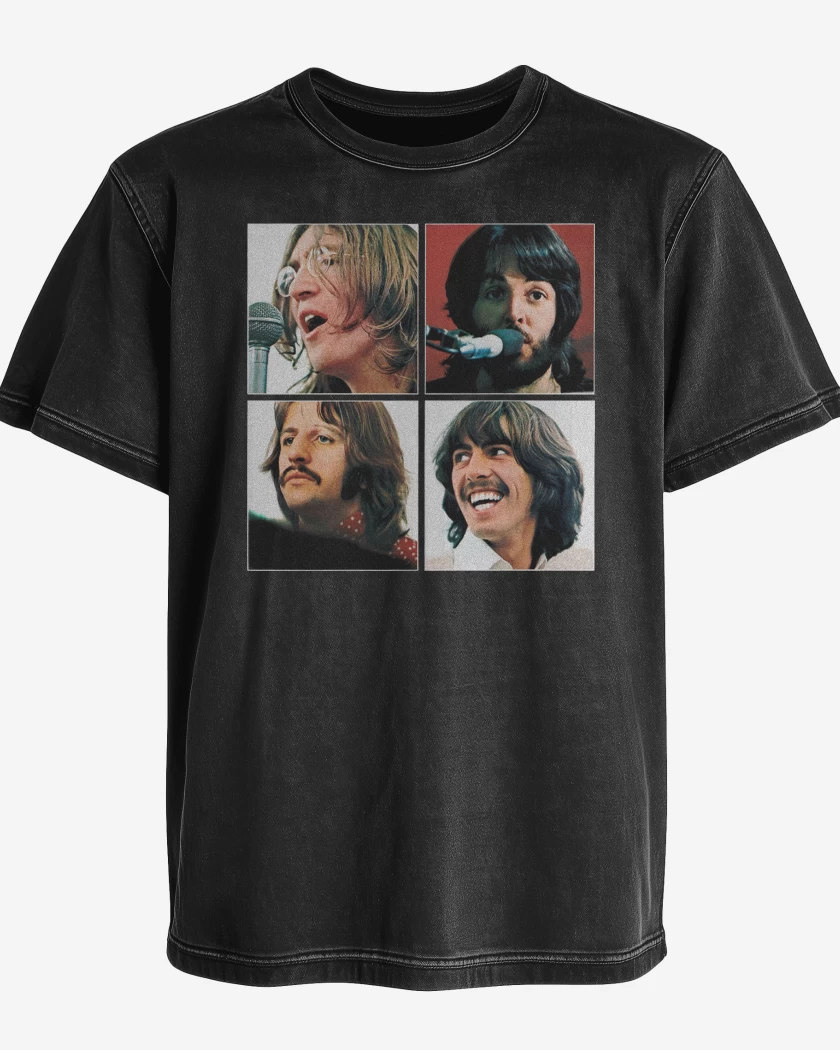 Polera desgastada The Beatles Band