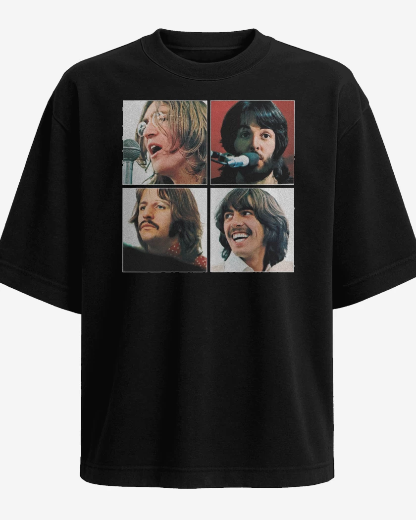 Polera Oversize The Beatles Band