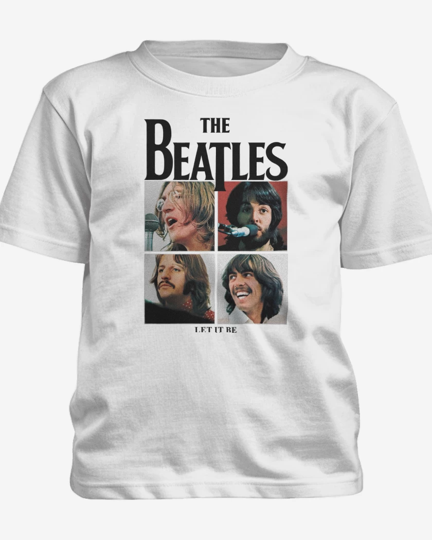 Polera de niño Blanco de The Beatles Let it Be