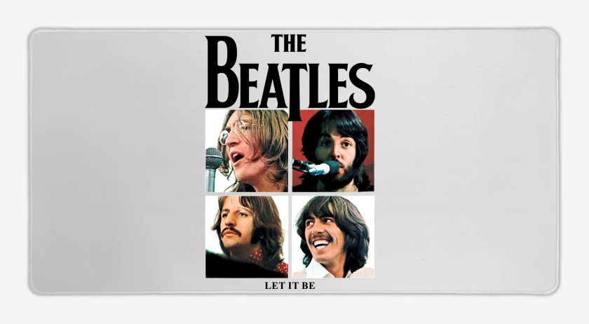 Mouse pad Gamer Blanco de The Beatles Let it Be