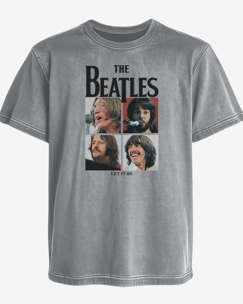Polera desgastada The Beatles Let it Be