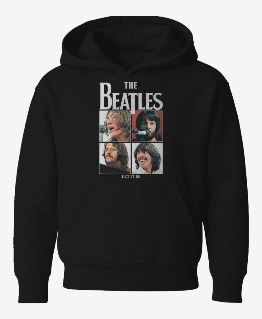 Poleron de niño Negro de The Beatles Let it Be v2