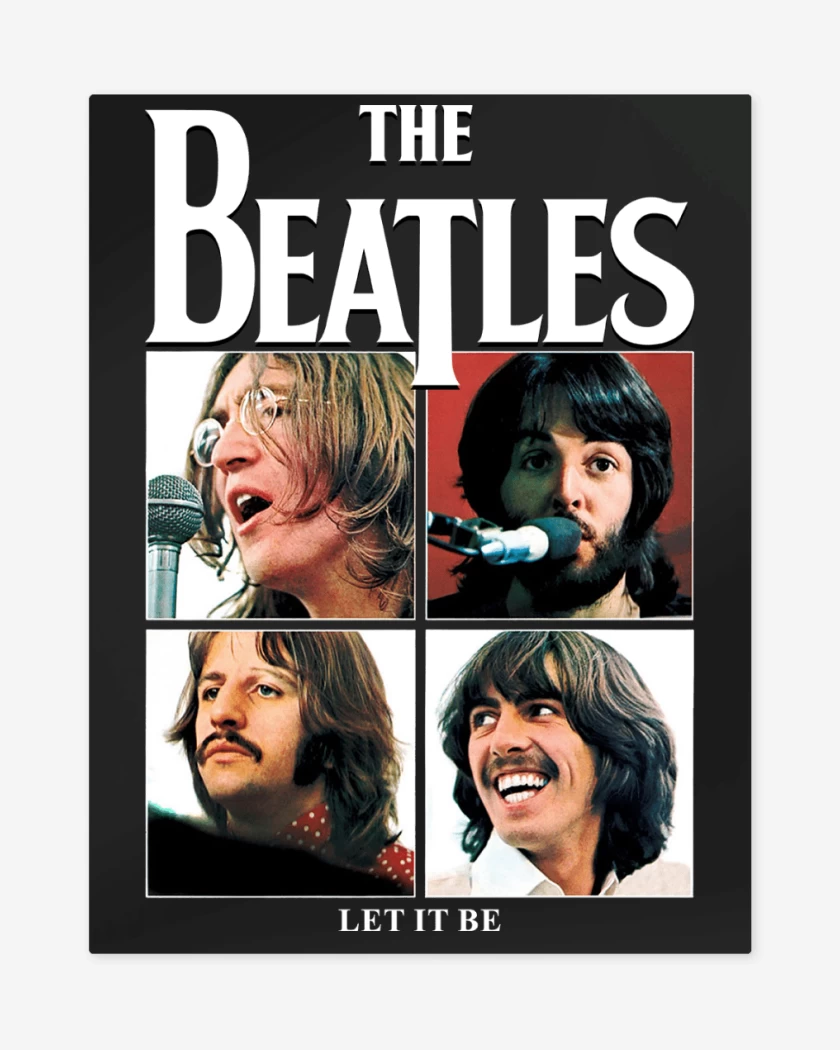 Print metalico The Beatles Let it Be v2