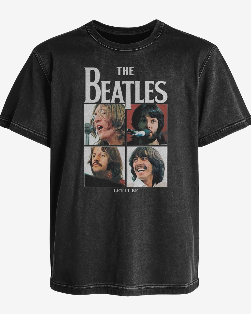 Polera desgastada The Beatles Let it Be v2
