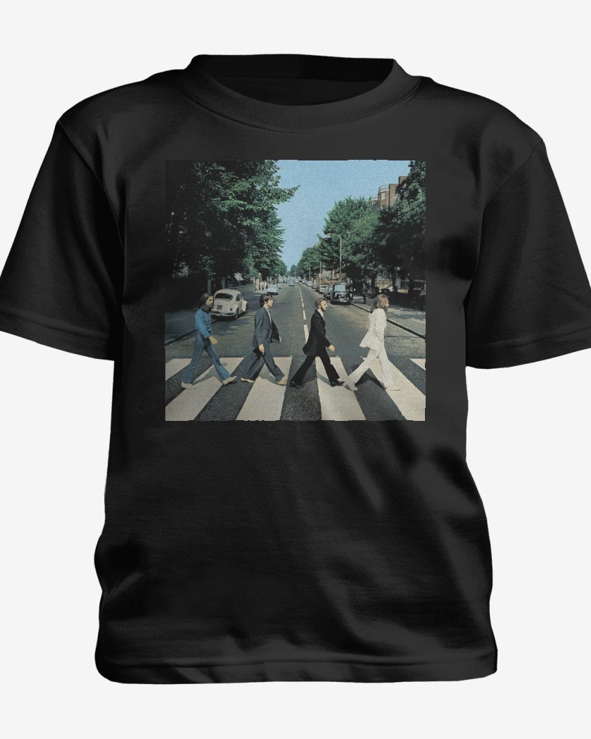 Polera de niño Negro de The Beatles Abbey