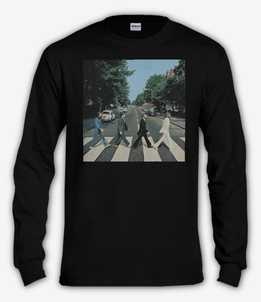 Polera manga larga Negro de The Beatles Abbey