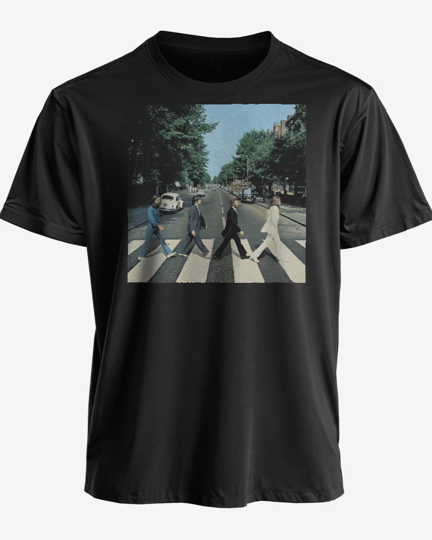 Polera premium Negro de The Beatles Abbey