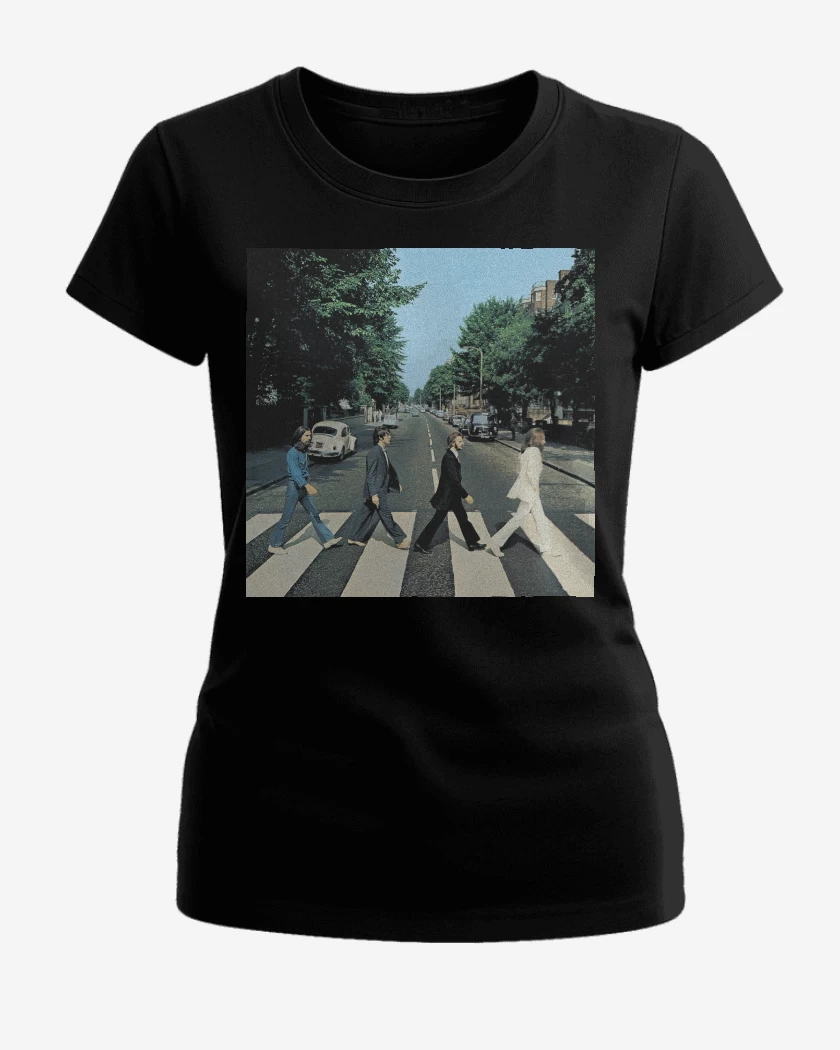 Polera de Mujer Negro de The Beatles Abbey