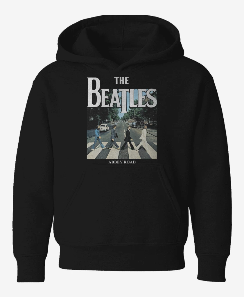 Poleron de niño Negro de The Beatles Abbey Road v3