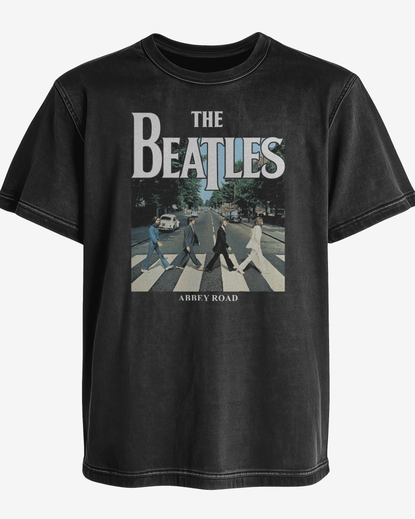 Polera desgastada The Beatles Abbey Road v3