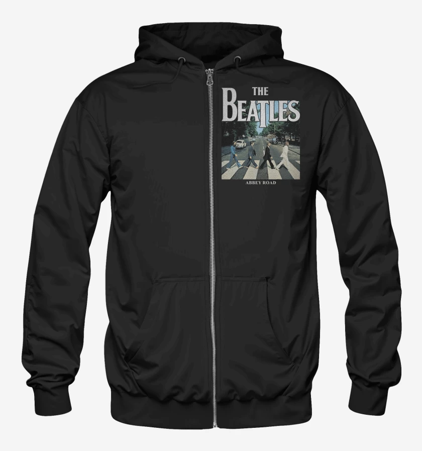 Poleron Canguro con cierre The Beatles Abbey Road v3