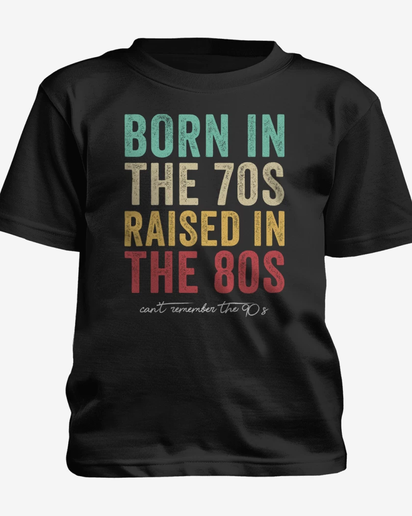 Polera de niño Negro de Nacido en los 70s