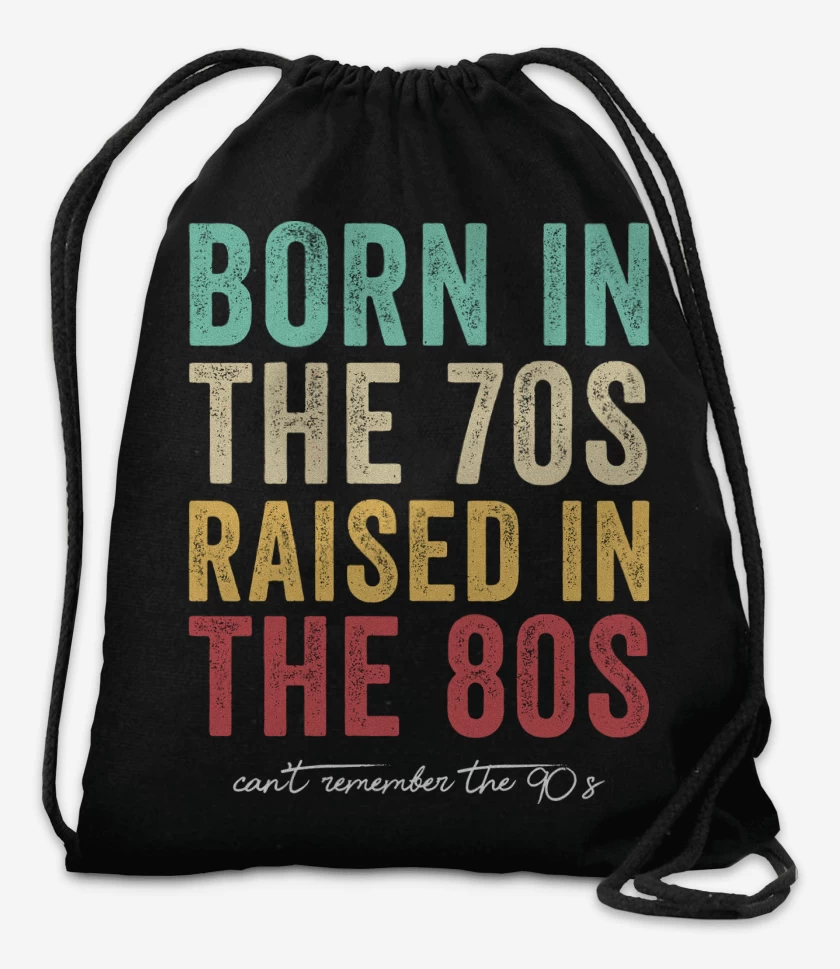 Mochila Negro de Nacido en los 70s